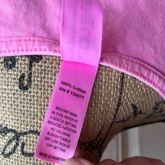 Southern girl country girl Neon Tees Pink & White Cotton Tank Top w/ Bow • Small - Picture 7 of 11